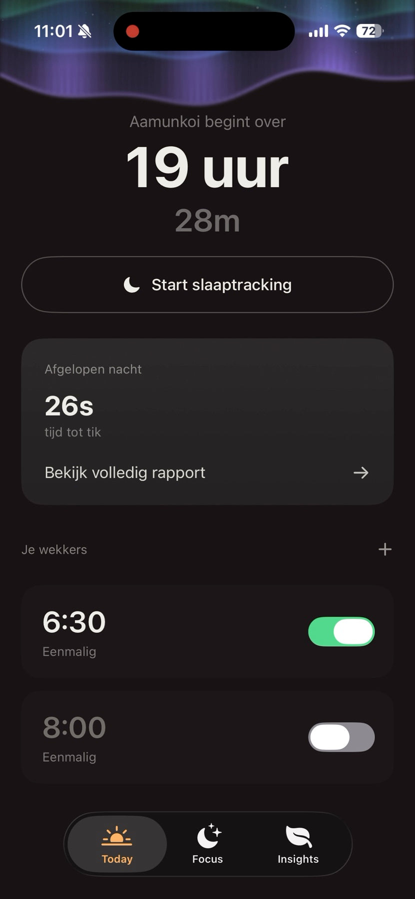 Your alarm
